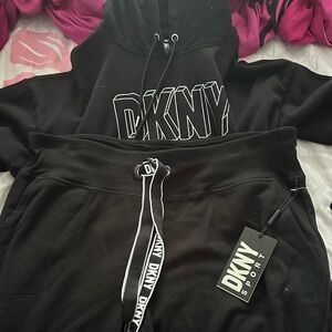 dkny hoodie sweat pants set